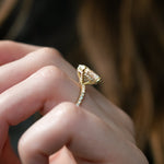 Stunning 1.0- 2.0 CT Round Moissanite Engagement Ring with Hidden Halo & Pave Design 7