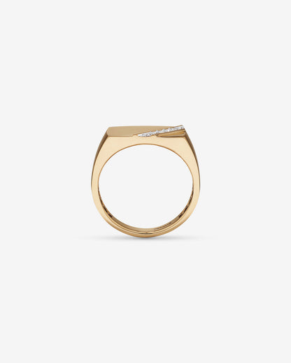 0.10 CT Round Moissanite Men's Wedding Band in Solid Gold 2
