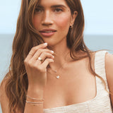 Round Cut Cubic Zirconia in 925 Sterling Silver Necklace 4