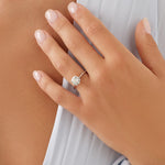 Stunning 2.0 CT Round Moissanite Solitaire Design Engagement Ring 4