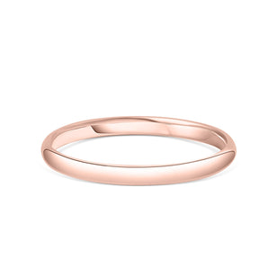 Stunning Women's Plain Metal Wedding Bands