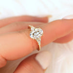 Stunning 2.5 CT Oval Moissanite Engagement Ring with Cluster Design 6