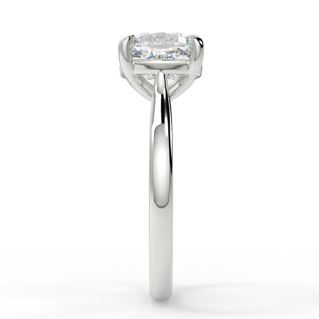Stunning 2.80 CT Cushion Moissanite Engagement Ring with Solitaire Design 7
