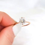 Stunning 1.75 CT Emerald Moissanite Engagement Ring with Solitaire Design 5
