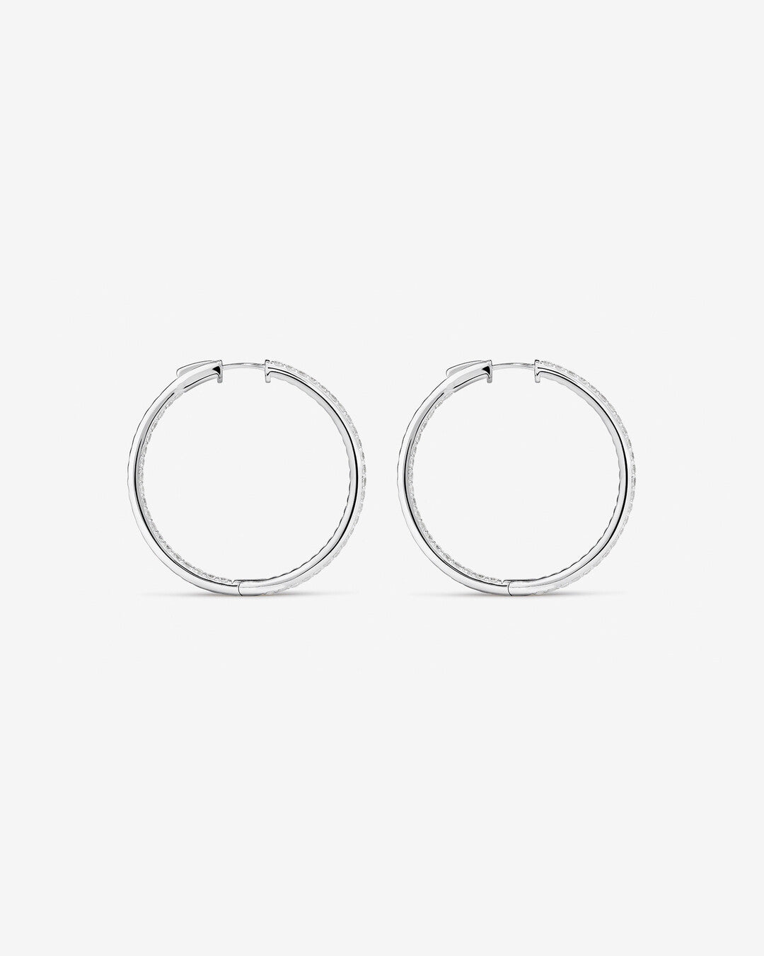 Round Cut Cubic Zirconia in 925 Sterling Silver Earrings 3