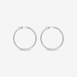 Round Cut Cubic Zirconia in 925 Sterling Silver Earrings 3
