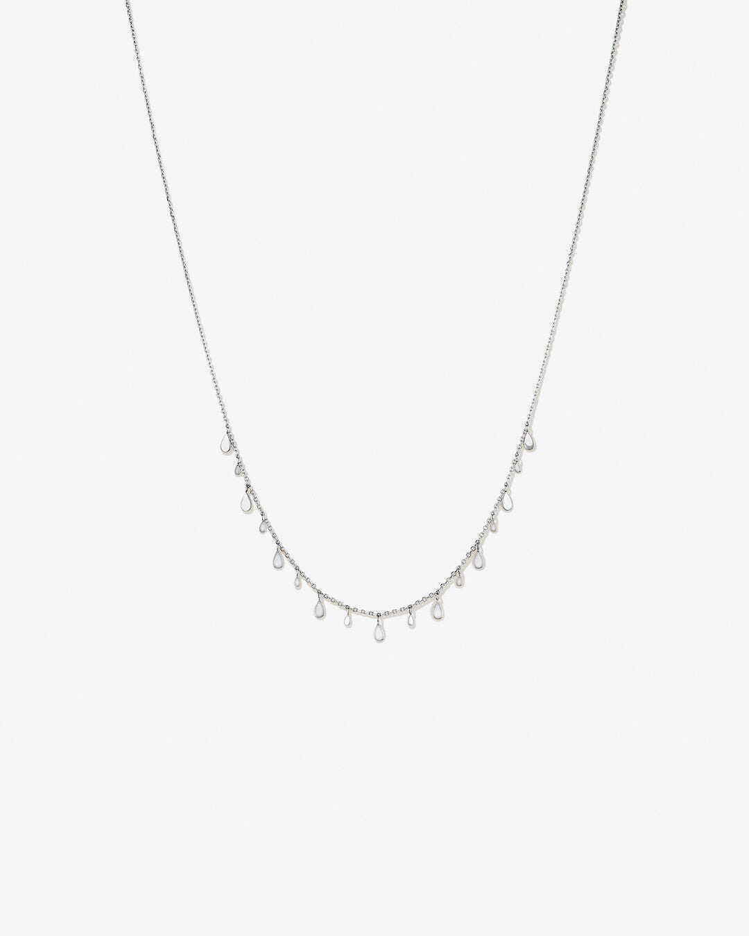 Round Cut Cubic Zirconia in 925 Sterling Silver Necklace 1