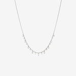 Round Cut Cubic Zirconia in 925 Sterling Silver Necklace 1