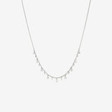 Round Cut Cubic Zirconia in 925 Sterling Silver Necklace 1