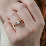 Stunning 0.50-1.50 Round Moissanite Engagement Ring With Solitaire & Split Shank Design 7