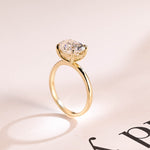 Stunning 1.0 - 2.0 CT Oval Moissanite Engagement Ring with Solitaire Design 7