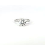Stunning 3.50 CT Round Moissanite Engagement Ring with Solitaire Design 1