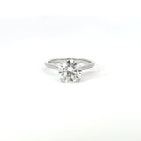 Stunning 3.50 CT Round Moissanite Engagement Ring with Solitaire Design 1