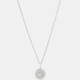 Round Cut Cubic Zirconia in 925 Sterling Silver Necklace 1