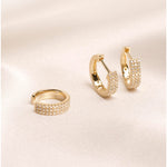 0.50 TCW Round Cut Moissanite Cuff Earrings in Gold 4
