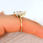 Stunning 2.80 CT Marquise Moissanite Engagement Ring with Hidden Halo Design 5