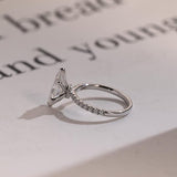 Stunning 1.0 - 2.0 CT Marquise Moissanite Engagement Ring with Pave Design 10