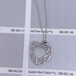 Round Cut Cubic Zirconia in 925 Sterling Silver Necklace 3