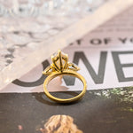 Stunning 3.0 CT Marquise Cut Moissanite Engagement Ring with 3 Stones Design 4