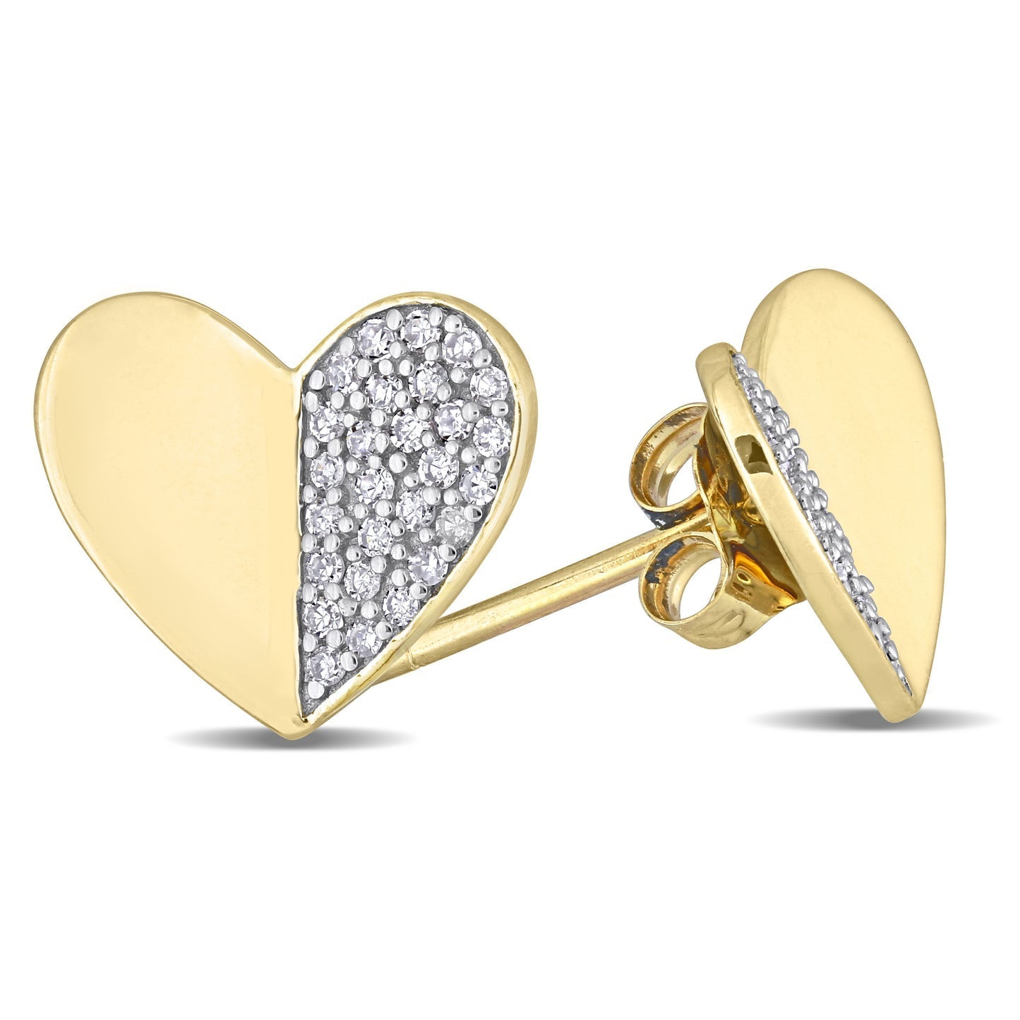 Round Cut Cubic Zirconia in 925 Sterling Silver Earrings 3