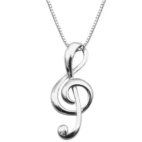 Round Cut Cubic Zirconia in 925 Sterling Silver Necklace 1