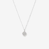 Round Cut Cubic Zirconia in 925 Sterling Silver Necklace 1