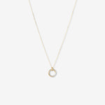 Round Cut Cubic Zirconia in 925 Sterling Silver Necklace 1