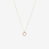 Round Cut Cubic Zirconia in 925 Sterling Silver Necklace 1