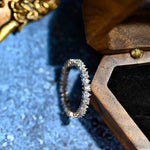 0.9 TCW Heart Cut Pave Moissanite Bridal Wedding Band 7