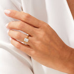 Stunning 1.0-2.0 CT Radiant Moissanite Engagement Ring with Bezel Design 8