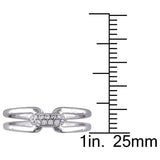 Round Cut Cubic Zirconia in 925 Sterling Silver Wedding Bands 6