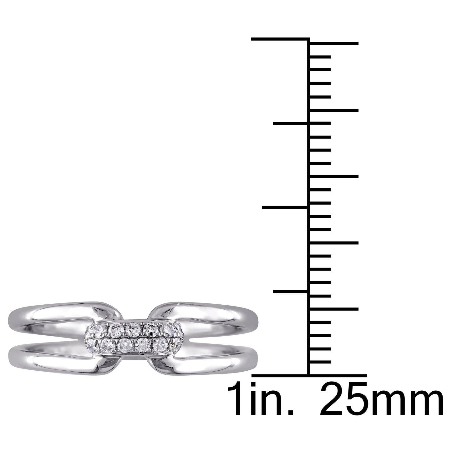 Round Cut Cubic Zirconia in 925 Sterling Silver Wedding Bands 9
