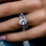 Round Cut Solitaire Style Cubic Zirconia in 925 Sterling Silver Ring 6