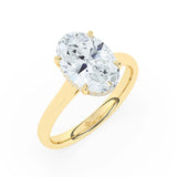 Stunning 3.0 CT Oval Moissanite Engagement Ring with Double Hidden Halo Design 6
