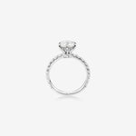 Stunning 1.97 CT Round Moissanite Engagement Ring Pave Design 2