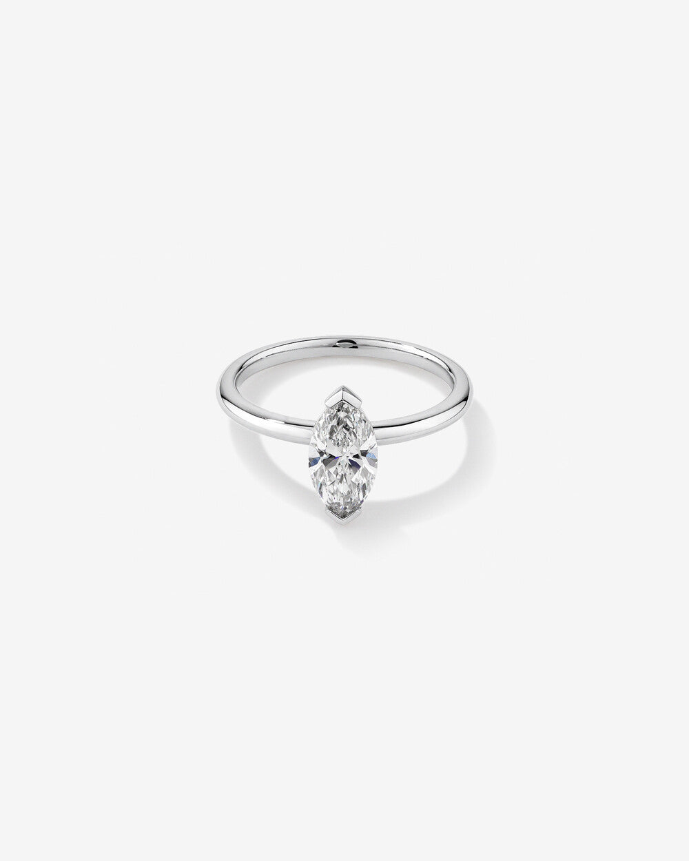 Stunning 1.25 CT Marquise Moissanite Engagement Ring Solitaire Design 1