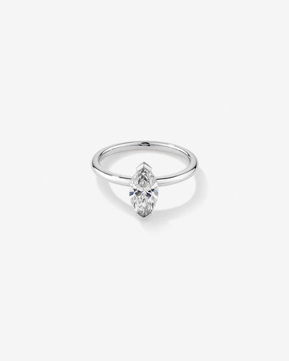 Stunning 1.25 CT Marquise Moissanite Engagement Ring Solitaire Design 1