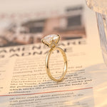 3.0 CT Round Shaped Moissanite Engagement Ring With Solitaire Style 4