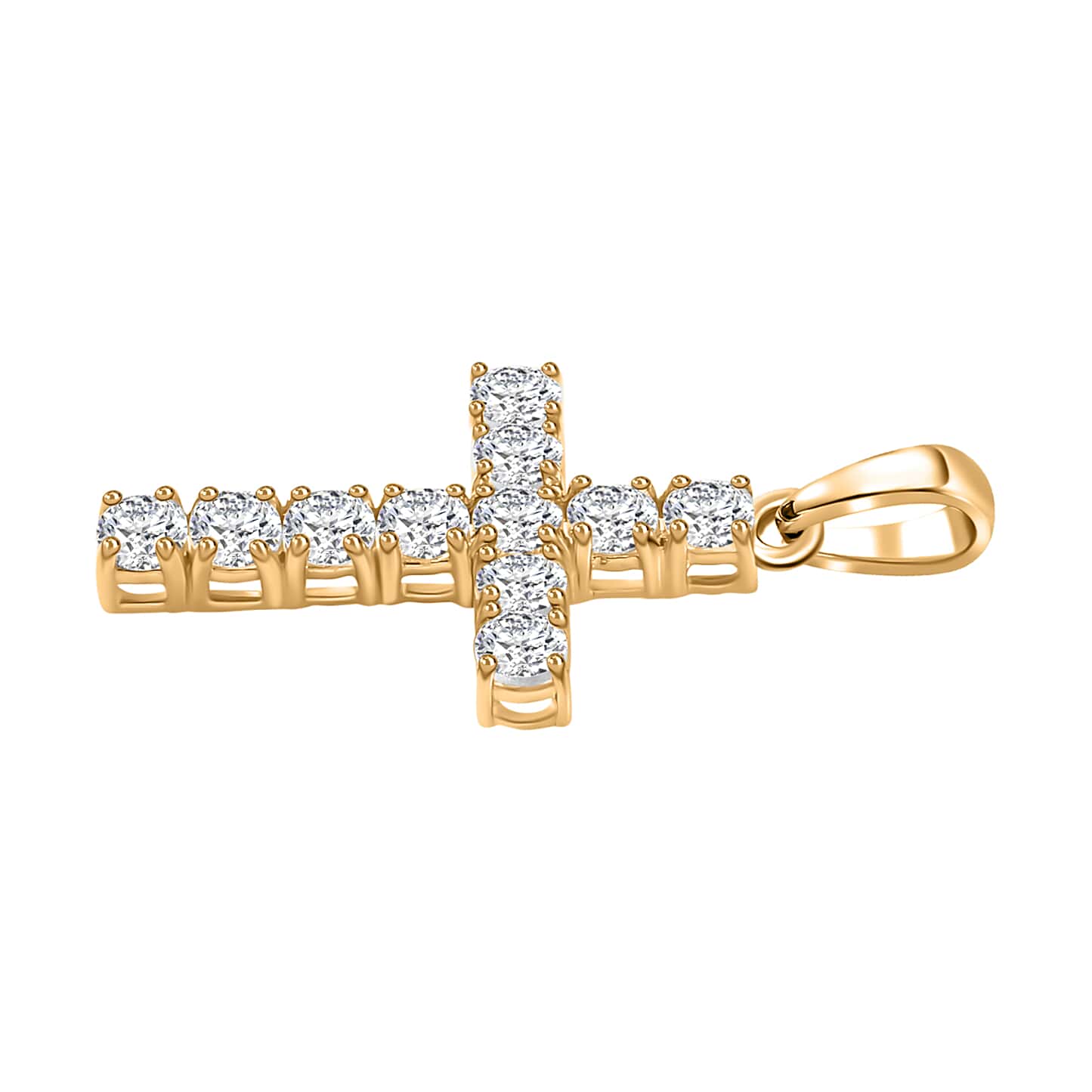 Round Cut Cubic Zirconia in 925 Sterling Silver Necklace 4