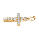 Round Cut Cubic Zirconia in 925 Sterling Silver Necklace 4