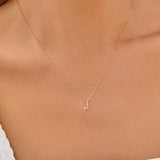 Round Cut Cubic Zirconia in 925 Sterling Silver Necklace 3