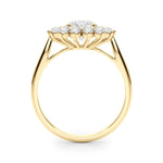 Stunning 1.0-2.0 CT Round Moissanite Engagement Ring with Double Halo Design 3