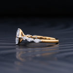 Stunning 1.0 CT Oval Moissanite Engagement Ring with Pave Design 2