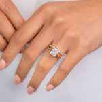 Stunning 0.3 TCW Round Moissanite Stones Chloé Eternity Wedding Band 6
