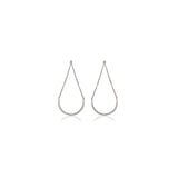 0.47 TCW Round Cut Moissanite Semi-Circle Chandelier Earrings in Gold 4