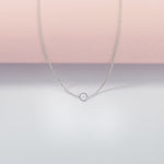 0.10 CT Round Moissanite Diamond Bezel Pendant Necklace in Solid Gold 3