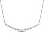 Round Cut Cubic Zirconia in 925 Sterling Silver Necklace 5