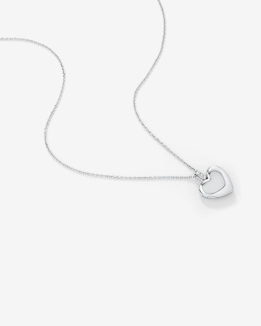 Round Cut Cubic Zirconia in 925 Sterling Silver Necklace 2
