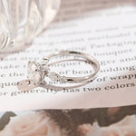 Stunning 2.0 CT Round Moissanite Engagement Ring with Multiple Stones Design 7