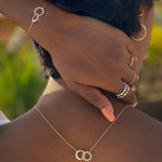 0.50 TCW Round Moissanite Diamond Sun-Moon Pendant Necklace in Solid Gold 6